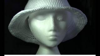 Wide Brim Hat Crochet Tutorial [upl. by Ahsaetal]