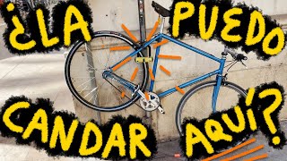 Cómo candar tu bici con un Ulock donde sea  Valoro cómo están candadas las bicis en la calle [upl. by Esylle]