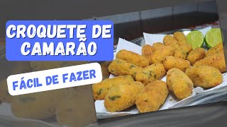 COMO FAZER CROQUETE DE CAMARÃO [upl. by Hanej967]