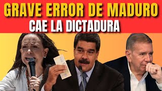 ¡URGENTE El error fatal de Maduro podría adelantar su caída y su salida de Venezuela [upl. by Jayme116]