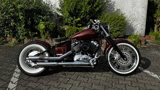 Yamaha VStar XVS 650 CUSTOM BOBBER w VanceampHines [upl. by Roldan]