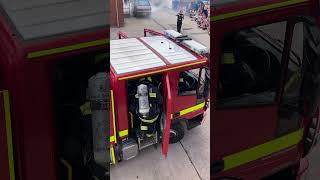 DSFRS Torquay fire station open day KV17P2 doing a fire demonstration person reported ￼ [upl. by Amrita769]