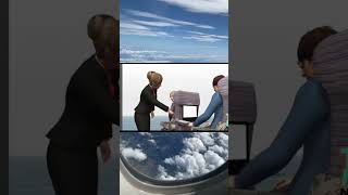 كبرتوا الموضوع يا شباب 🤔😅 سفر سياحة travel traveladvice flight flights fly flightattendant [upl. by Marlow348]