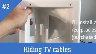 TervaD How To Hide Your TV Wires in 40 Minutes  DIY Install of Wall Plate with Duplex Receptacle [upl. by Hunsinger878]