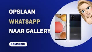 Hoe automatisch WhatsAppfotos opslaan naar Gallery op Samsung Galaxy A42 [upl. by Ahsoem998]