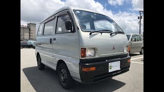 Sold out 1995 Mitsubishi minicab van U42V0302219 Japanese Mini truck Japan Kei truck usa uk [upl. by Aiciram]