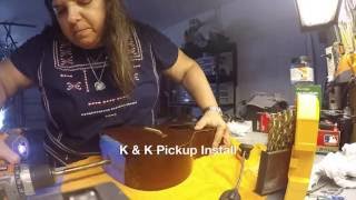 Tutorial K amp K Pickup Install in a Baritone Ukulele [upl. by Earej]