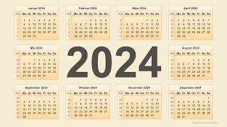 Kalender 2024 [upl. by Nwahsit669]