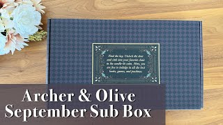 UNBOXING My Archer amp Olive September Subscription Box [upl. by Erdnoed]