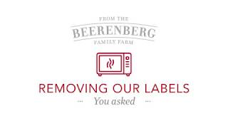 Removing Beerenberg Jar Labels  How to using a microwave [upl. by Nedak]