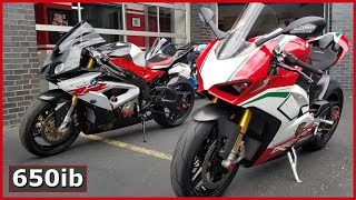 2018 BMW S1000RR vs Ducati V4 Speciale  On The Dyno [upl. by Ahsienom84]