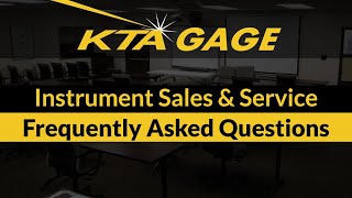 KTA Gage FAQs Regarding Gauge Sales amp Instrument Service [upl. by Thera]