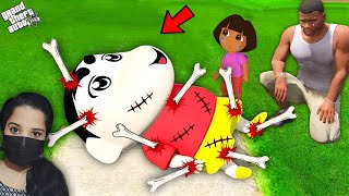 Franklin Breaks All The Bones Of Shinchan  Dora  GTA 5 [upl. by Siram]