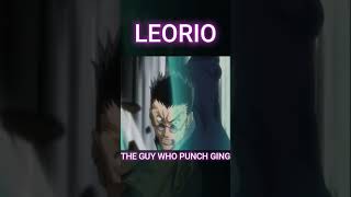 LEORIO PUNCHES GING shorts anime hunterxhunter [upl. by Eisteb272]