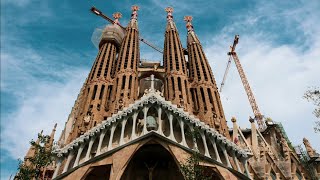 Nativity Towers La Sagrada Familia Barcelona Spain [upl. by Pearla]