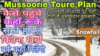 Mussoorie Snowfall Tour Budget 2025  First Snowfall in mussoorie  Dhanoulty snowfall Budget [upl. by Lederer952]