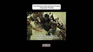 Transformers Decepticons Camp character Profile movie [upl. by Sumerlin]