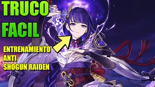 🔴ENTRENAMIENTO ANTI SHOGUN RAIDEN GENSHIN IMPACT  Como COMPLETAR FACIL 2021 [upl. by Anali85]