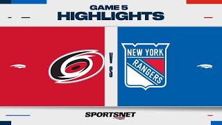 NHL Game 5 Highlights  Hurricanes vs Rangers  May 13 2024 [upl. by Adorne35]