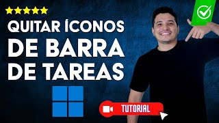 Cómo QUITAR ÍCONOS de la BARRA de TAREAS en Windows 11  ⚙Desde la configuración💻 [upl. by Elac]