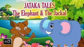 Jataka Tales  The Elephant and The Jackal  AnimatedCartoon Stories [upl. by Namad]