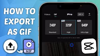 How to Export Video as GIF on CapCut  Full Guide [upl. by Adekram]