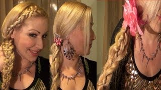 3 PEINADOS de trenzas chic super facil para cabello largo y mediano [upl. by Olshausen]