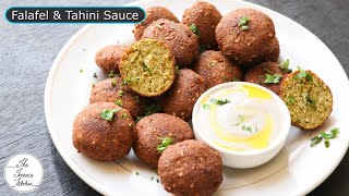 How to Make Crispy Falafel  Falafel amp Tahini Sauce Recipe  The Terrace Kitchen [upl. by Anehsat]