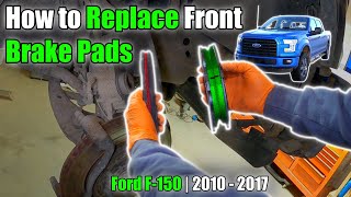 How to replace F150 Front Brake Pads  2010  2017 [upl. by Htidra783]