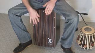 Advanced Cajon Technique  Bongo and tabla strokes on Cajon [upl. by Weixel]