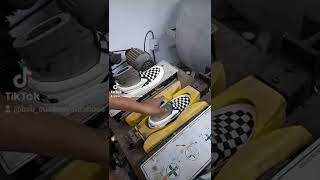 SEPATU VULCANIZED  proses press bonding upper dan rubber outsole  BSB customyourshoes [upl. by Korella]