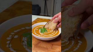 CREAMIEST Roasted Tomato and Pepper Soup Recipe of 2024 Easy amp Vegan [upl. by Gorges]