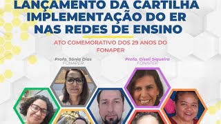 Lançamento da Cartilha Implementação do ER nas Redes de Ensino [upl. by Adyl]