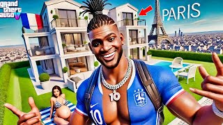 🏠😍Franklin amp Mias Official New Mansion In ParisGTA 5 Real Life Mod Remastered Season 1 [upl. by Loni]