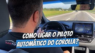 Como ligar o Piloto Automático e a Assistência de Faixa LTA do Toyota Corolla Cross [upl. by Belia]