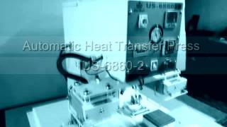 Heat Transfer Press With Automatic Label Picker US 6860 US 68602 [upl. by Annanhoj72]