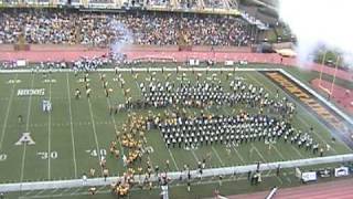 Appalachian State 2009 Homecoming Football team takes the field [upl. by Noroj]