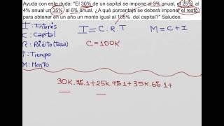 Como resolver problemas de interés simple [upl. by Airrat]