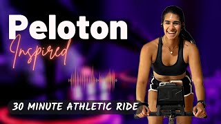 30 Minute PELOTON Inspired HIIT Spin Class [upl. by Tanaka]