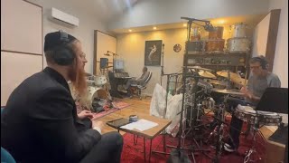 Avrum Mordeche Schwartz Recording The Drums For His New Album In Studio [upl. by Jerrold]