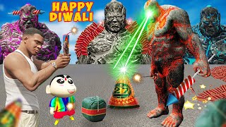 LAVA GOD FRANKLIN SHINCHAN CELEBRATE DIWALI AND OPEN CRACKERS SHOP IN GTA 5 [upl. by Lohcin]