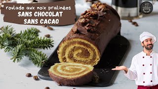 Roulade aux noix pralinées sans chocolat et sans cacao  Le Boulanger Parisien [upl. by Anilesor]