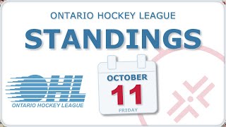 OHL Day Recap  Scores Standings Schedule  October 11 2024 [upl. by Bartley]