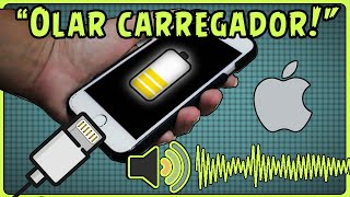 Como Colocar Voz Quando Conecta o Carregador iphone [upl. by Barri]