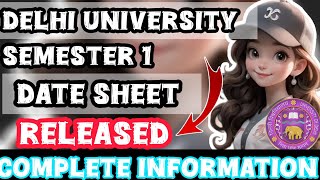 🚨Date Sheet  DSC 123  Detailed Video viral Collegeinfohub [upl. by Phillida833]