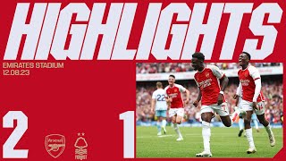 HIGHLIGHTS  Arsenal vs Nottingham Forest 21  Premier League  Nketiah Saka [upl. by Hada]