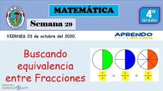 Fracciones equivalentes4° con tiras de fracciones [upl. by Henriques]