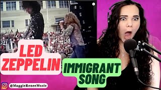 I DIDNT KNOW THIS WAS A REAL SONG Led Zeppelin Immigrant Song  Opera Singer Reacts [upl. by Eiznik127]