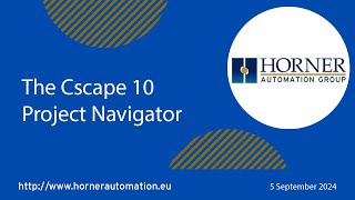 The Cscape 10 Project Navigator [upl. by Meir]