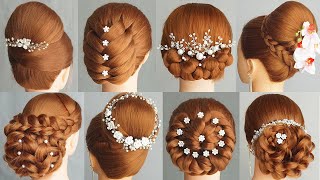 TOP 8 Easy Wedding Hairstyles You Need To Try  Glamorous Hair Styles Long Hair [upl. by Ardnaek311]